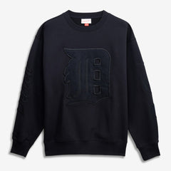 Detroit Tigers Phantom Fleece Crewneck Sweatshirt Black