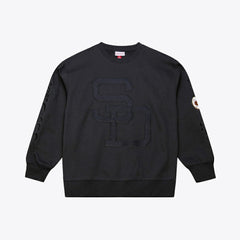 San Diego Padres Phantom Fleece Crewneck Sweatshirt Black