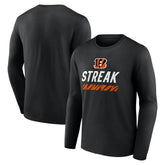 Cincinnati Bengals Streak Long Sleeve T-Shirt - Black online