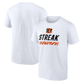 Cincinnati Bengals Streak T-Shirt - White discount