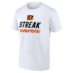 Cincinnati Bengals Streak T-Shirt - White discount