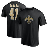 Alvin Kamara New Orleans Saints Icon Name & Number T-Shirt - Black for sale