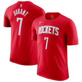 Kevin Durant Houston Rockets Icon Edition Name & Number T-Shirt sale - Red discount