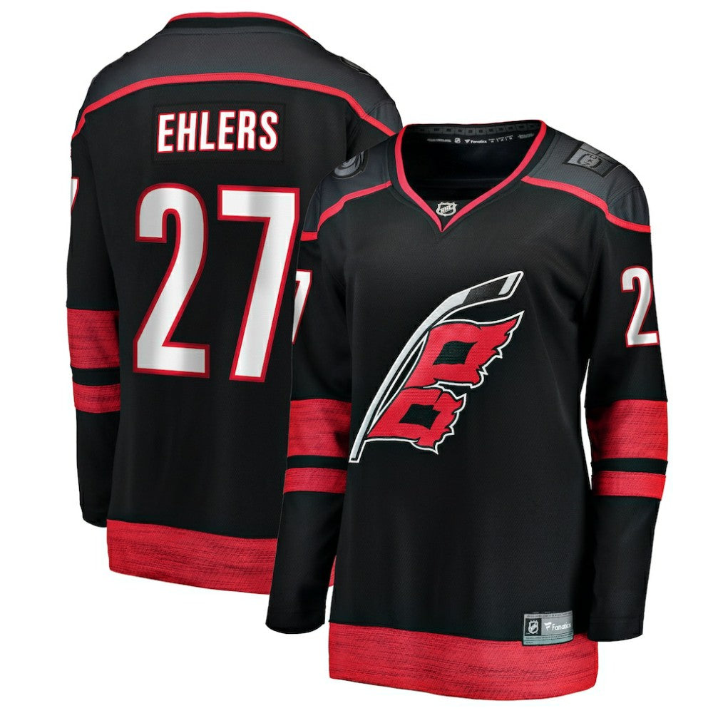 Nikolaj Ehlers Carolina Hurricanes Fanatics Women's Home Breakaway Jersey - Black Jerseys