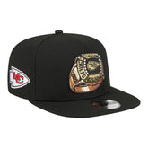 Kansas City Chiefs New Era Super Bowl Ring 9FIFTY A-Frame Adjustable Hat - Black for sale