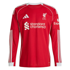 Virgil van Dijk Liverpool 2025/26 Home Replica Long Sleeve Jersey - Red shop