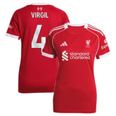 Virgil van Dijk Liverpool Women's 2025/26 Home Replica Jersey Discount - Red