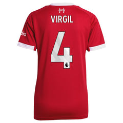 Virgil van Dijk Liverpool Women's 2025/26 Home Replica Jersey - Red for sale