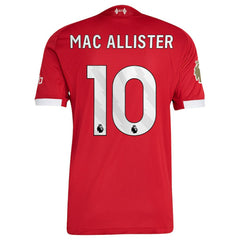 Alexis Mac Allister Liverpool 2025/26 Home Jersey Discount - Red