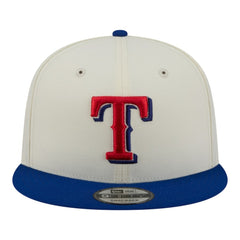 Texas Rangers Localized 9FIFTY Snapback Hat Cream/Royal