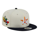 Houston Astros Localized 9FIFTY Snapback Hat Cream/Navy