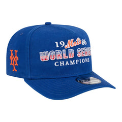 New York Mets 1986 World Series Champions Throwback 9FIFTY A-Frame Snapback Hat Royal