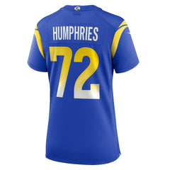 D.J. Humphries Los Angeles Rams Women's Team Game Jersey - Royal cheap