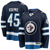 Cole Koepke Winnipeg Jets Fanatics Home Breakaway Jersey - Navy Jerseys