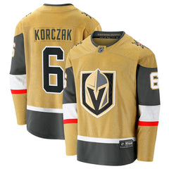 Kaedan Korczak Vegas Golden Knights Fanatics Home Breakaway Jersey - Gold Jerseys