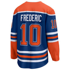 Trent Frederic Edmonton Oilers Fanatics Home Breakaway Jersey - Royal Jerseys