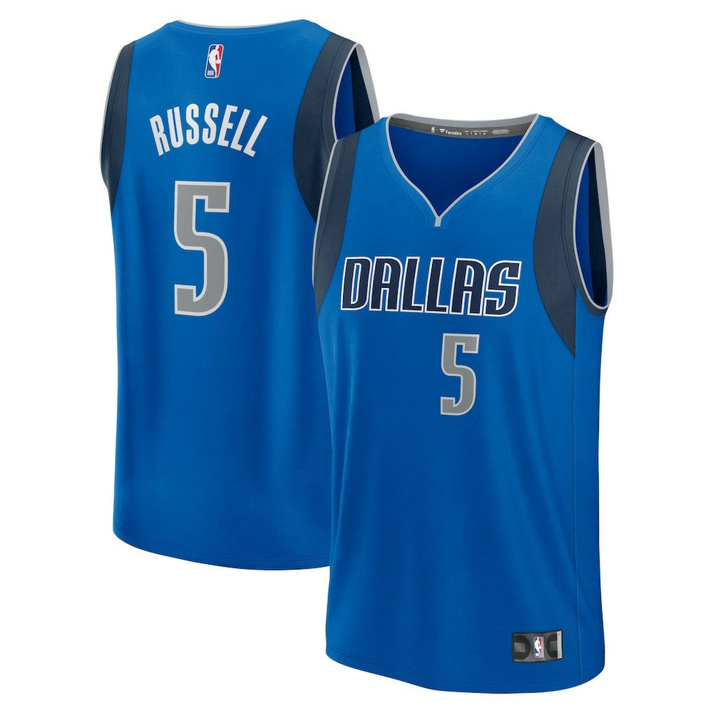D'Angelo Russell Dallas Mavericks Fast Break Replica Player Jersey sale - Icon Editi- Blue sale