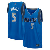 D'Angelo Russell Dallas Mavericks Fast Break Replica Player Jersey sale - Icon Editi- Blue sale