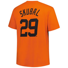 Tarik Skubal Detroit Tigers Big & Tall Name & Number T-Shirt Orange
