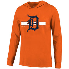 Tarik Skubal Detroit Tigers Majestic Threads Lightweight Name & Number Hoodie Orange