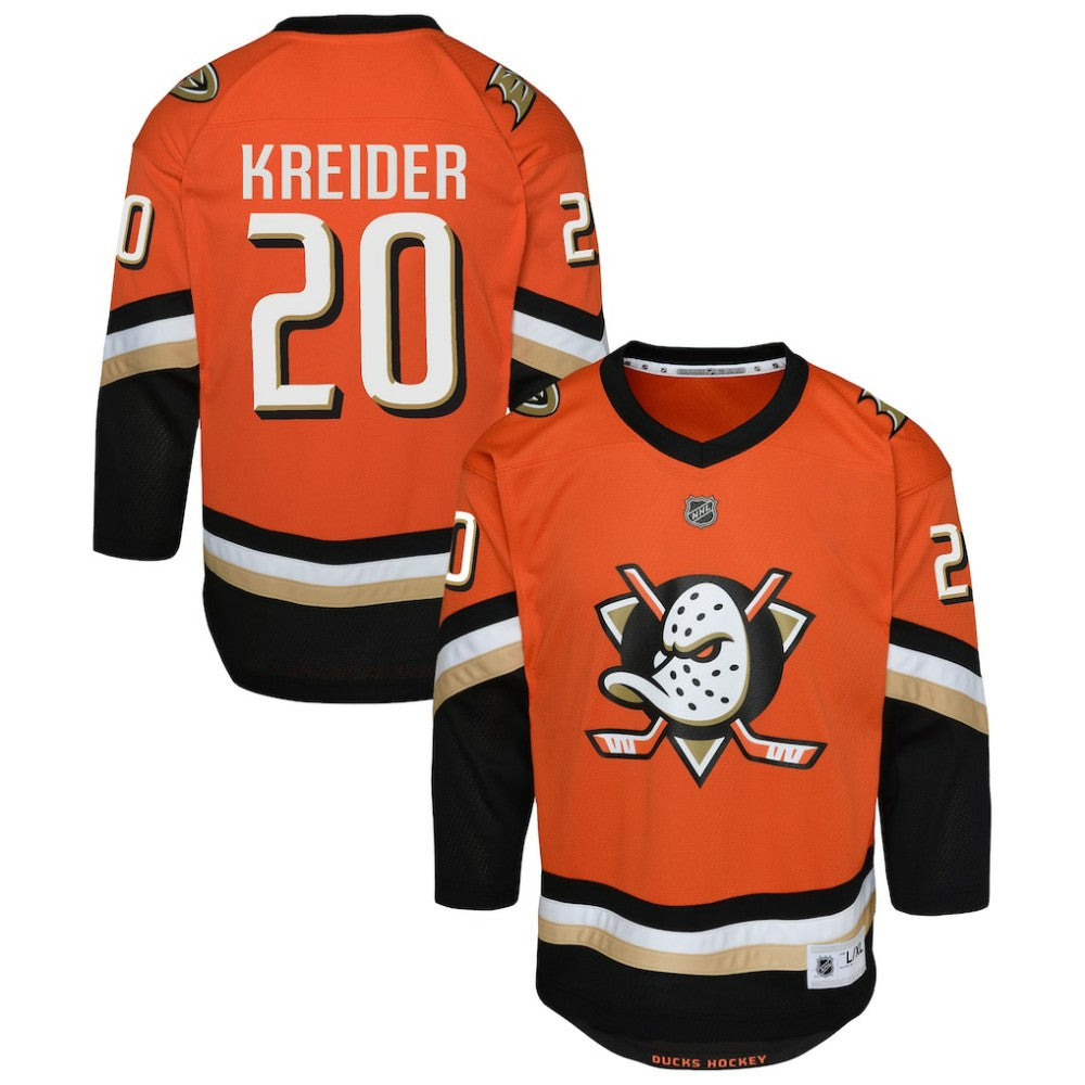 Chris Kreider Anaheim Ducks Outerstuff Youth Home Replica Jersey - Orange Jerseys