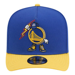 Golden State Warriors Injection Cartoon Logo A-Frame 9FIFTY Adjustable Hat sale - Royal cheap