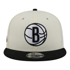 Brooklyn Nets Injection Localized 9FIFTY Snapback Hat - White cheap