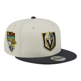 Vegas Golden Knights New Era Injection Localized Two-Tone 9FIFTY Snapback Hat - White/Charcoal Hats