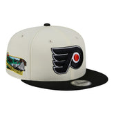 Philadelphia Flyers New Era Injection Localized Two-Tone 9FIFTY Snapback Hat - White/Black Hats