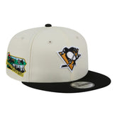 Pittsburgh Penguins New Era Injection Localized Two-Tone 9FIFTY Snapback Hat - White/Black Hats