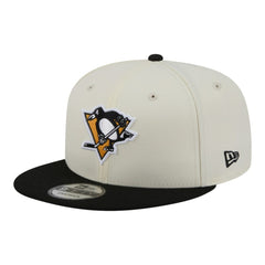 Pittsburgh Penguins New Era Injection Localized Two-Tone 9FIFTY Snapback Hat - White/Black Hats