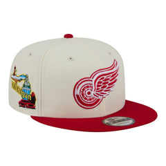 Detroit Red Wings New Era Injection Localized Two-Tone 9FIFTY Snapback Hat - White/Red Hats