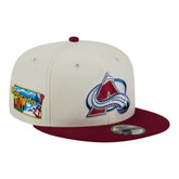Colorado Avalanche New Era Injection Localized Two-Tone 9FIFTY Snapback Hat - White/Burgundy Hats