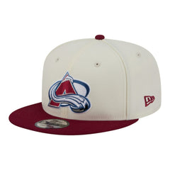 Colorado Avalanche New Era Injection Localized Two-Tone 9FIFTY Snapback Hat - White/Burgundy Hats