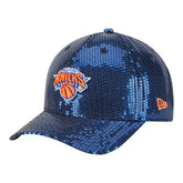 New York Knicks Women's Sequin M-Crown 9FORTY Adjustable Hat - Blue cheap
