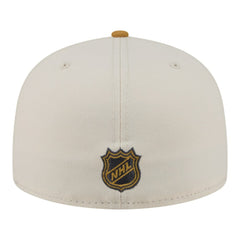 Boston Bruins New Era Colorpack Two-Tone 59FIFTY Fitted Hat - Cream/Tan Hats