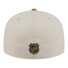 Chicago Blackhawks New Era Colorpack Two-Tone 59FIFTY Fitted Hat - Cream/Tan Hats
