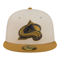 Colorado Avalanche New Era Colorpack Two-Tone 59FIFTY Fitted Hat - Cream/Tan Hats