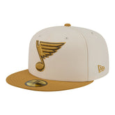 St. Louis Blues New Era Colorpack Two-Tone 59FIFTY Fitted Hat - Cream/Tan Hats