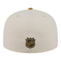 Edmonton Oilers New Era Colorpack Two-Tone 59FIFTY Fitted Hat - Cream/Tan Hats