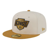 Los Angeles Kings New Era Colorpack Two-Tone 59FIFTY Fitted Hat - Cream/Tan Hats