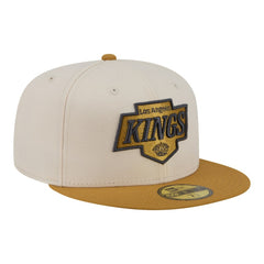 Los Angeles Kings New Era Colorpack Two-Tone 59FIFTY Fitted Hat - Cream/Tan Hats