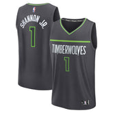 Terrence Shannon Jr. Minnesota Timberwolves Fast Break Replica Jersey - Statement Edition - Anthracite online