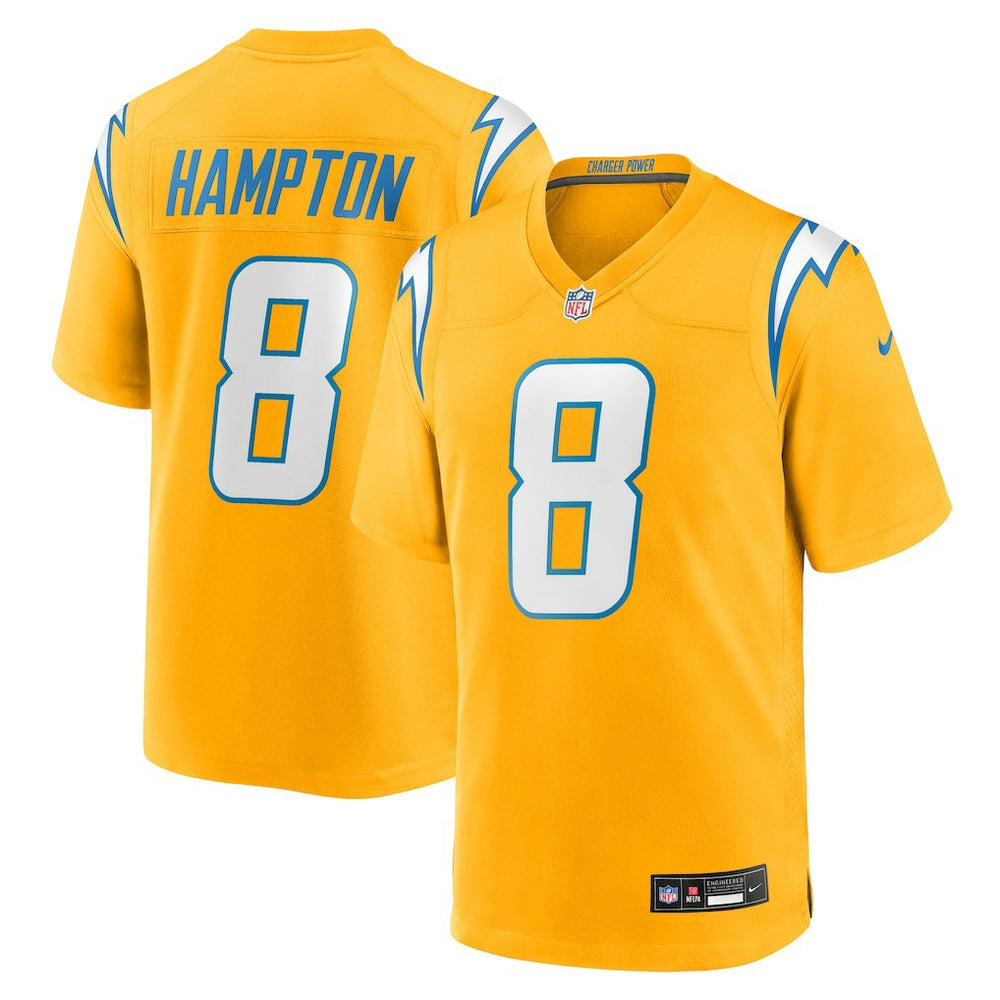 Omarion Hampton Los Angeles Chargers Alternate Charger Power Game Player Jersey - Gold for sale