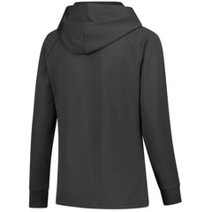Connor Bedard Chicago Blackhawks Levelwear Women's Impression Name & Number Raglan Hoodie - Charcoal Hoodies