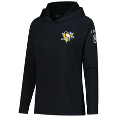 Sidney Crosby Pittsburgh Penguins Levelwear Women's Impression Name & Number Raglan Hoodie - Black Hoodies
