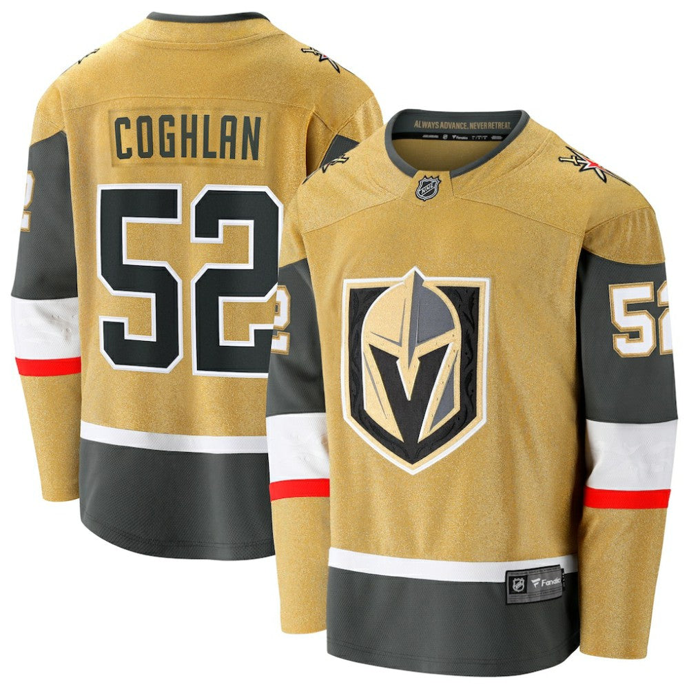 Dylan Coghlan Vegas Golden Knights Fanatics Home Breakaway Jersey - Gold Jerseys