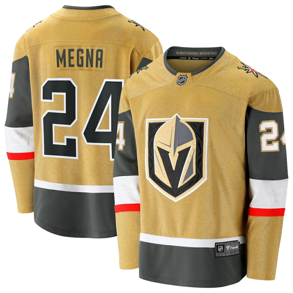 Jaycob Megna Vegas Golden Knights Fanatics Home Breakaway Jersey - Gold Jerseys