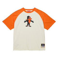 Baltimore Orioles Women's Boyfriend Raglan T-Shirt Cream