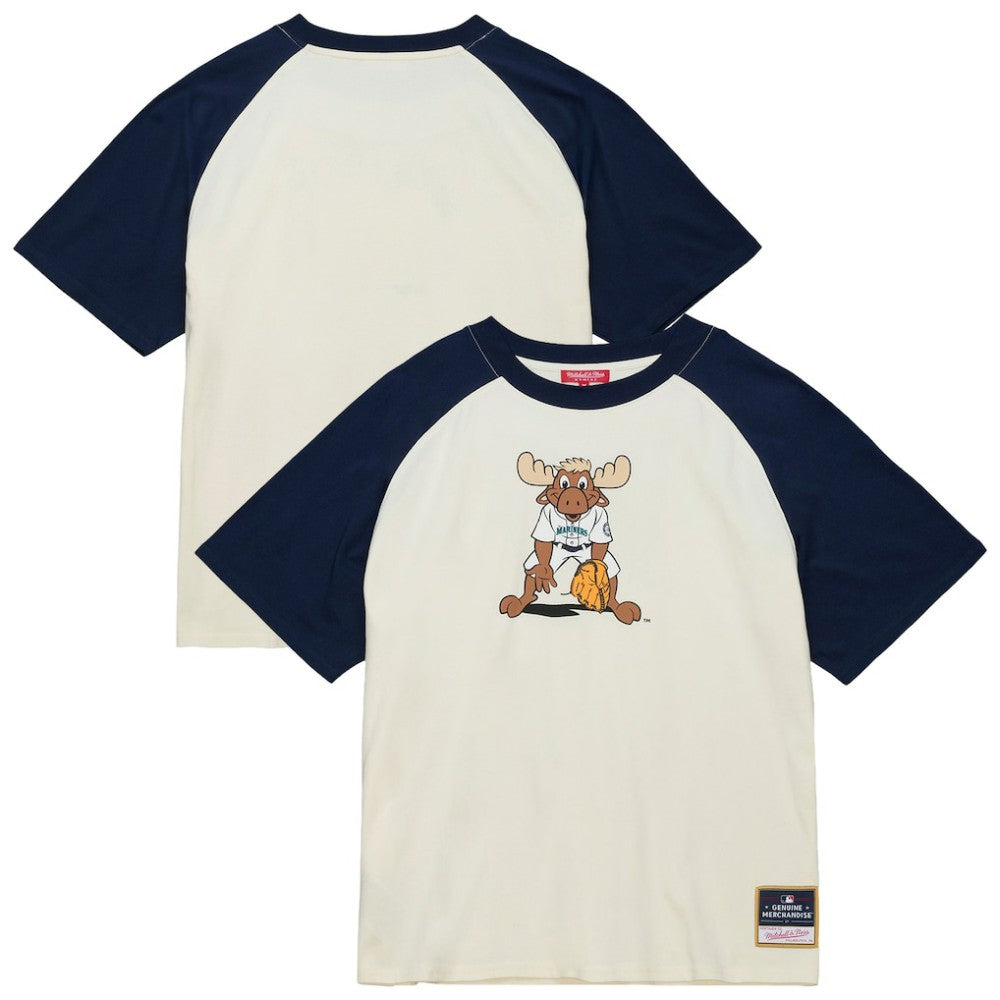 Seattle Mariners Women's Boyfriend Raglan T-Shirt Cream